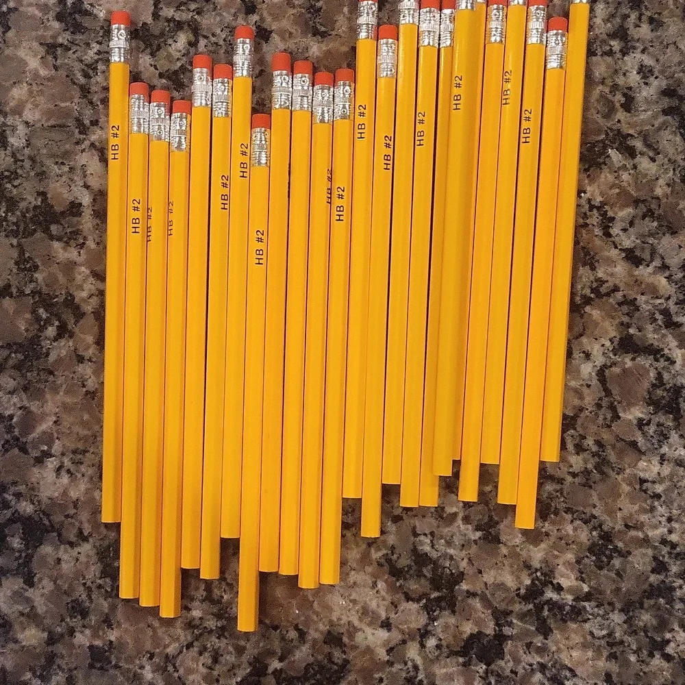 Lot Of 96 New Yellow Pencils Assortment #2 As Pictured
